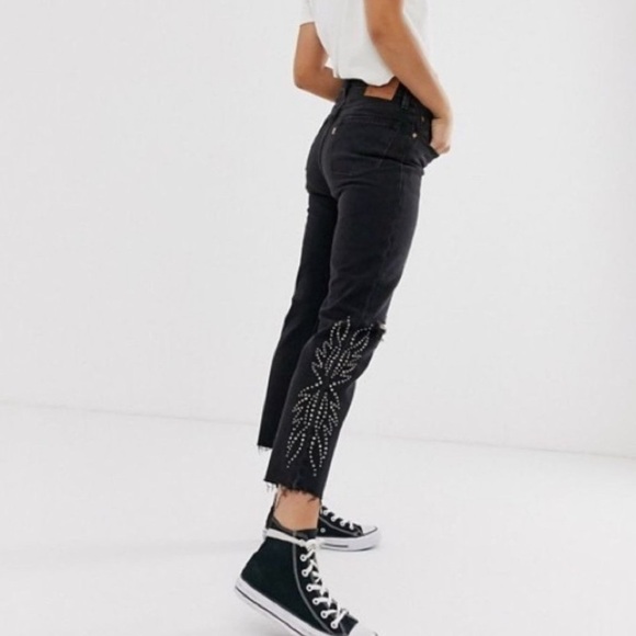 Levi's 501 | Black Canyon High Waist Crop Jean Size 28 NWT - Picture 12 of 14